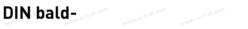 DIN bald字体转换